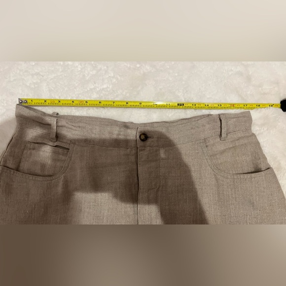 The Territory Ahead Beige Linen Shorts Women’s Size 16 - Picture 8 of 10